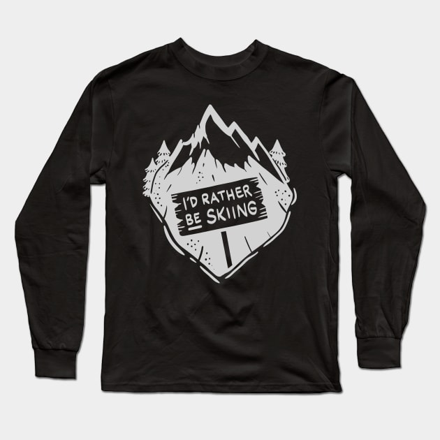 Downhill Ski and Snowboard Gifts Long Sleeve T-Shirt by Shirtbubble